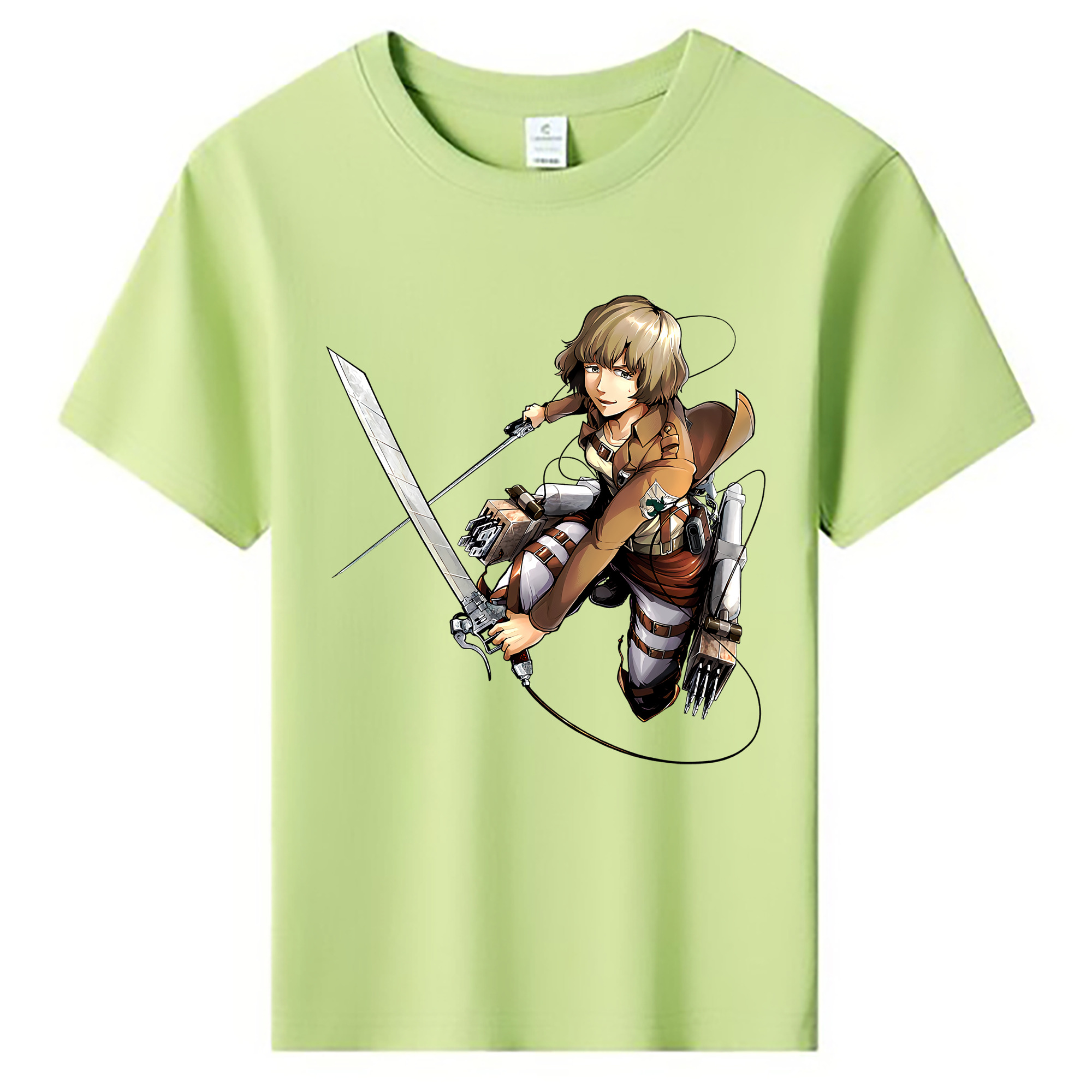 （画像用） 進撃の巨人 ヒツチ Attack on Titan Hitch 綿100％キッズTシャツ（フロントプリント）